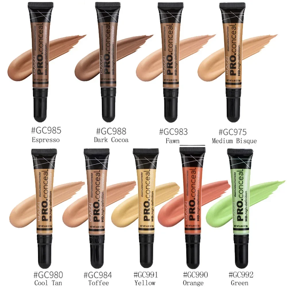 1 PC Long Lasting Concealer Cream Oil Control Liquid Foundation Women Face Makeup Korean Cosmetics Long Lasting Contour Gel