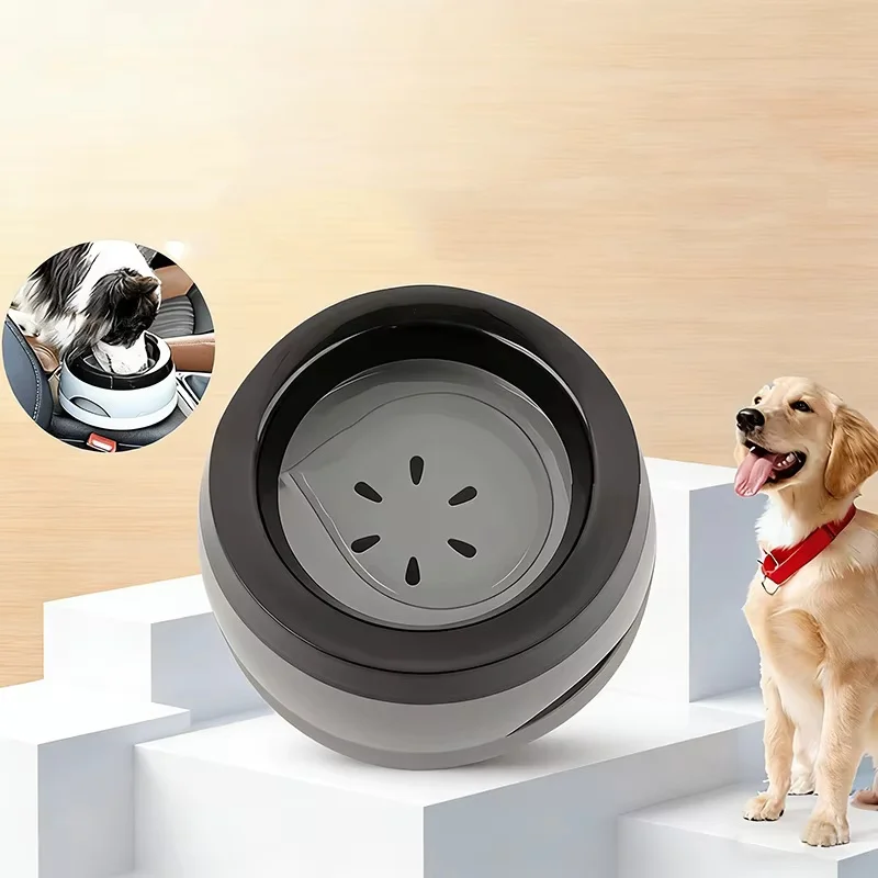 Pet Dog Bowls Floating Not Wetting Mouth Cat Bowl No Spill Drinking Water Feeder Plastic Portable Dog Bowl dog accessories