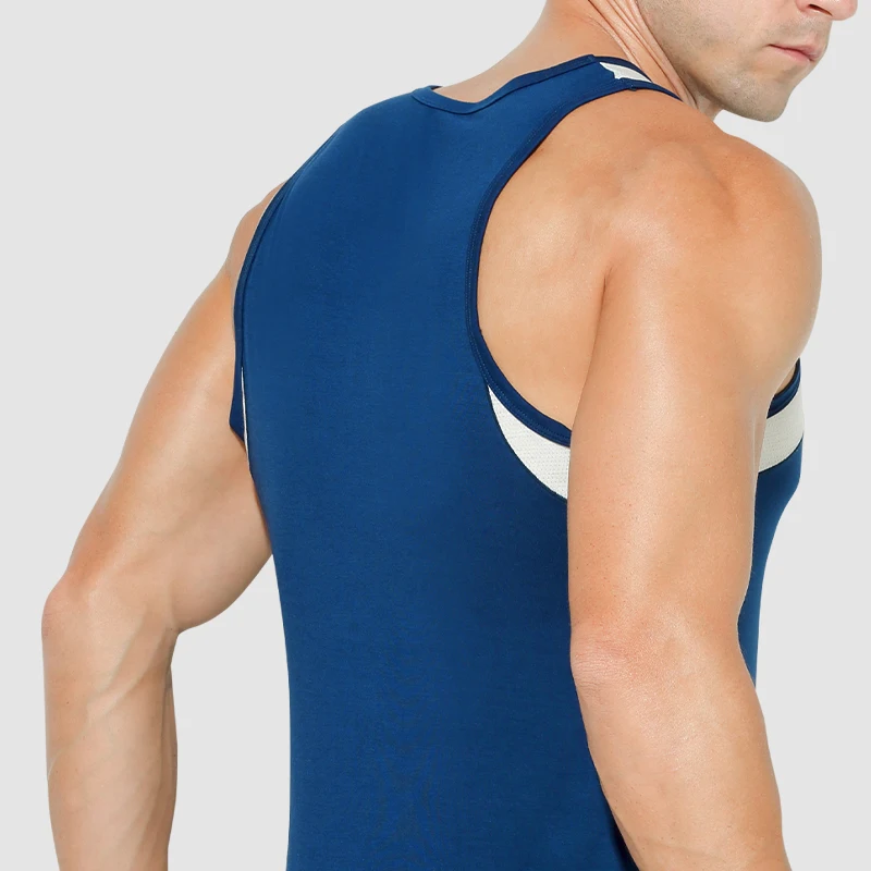 Vest, men's comfortable and breathable halter, hurdles, youth sports, running, sleeveless T-shirt, base layer, undershirt