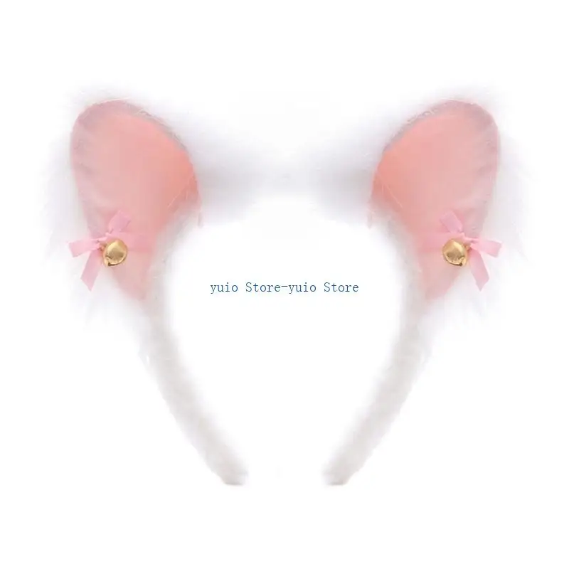 X7XB Plush Puss Ear Hair Ornament Headpiece For Anime Fan And Collectors