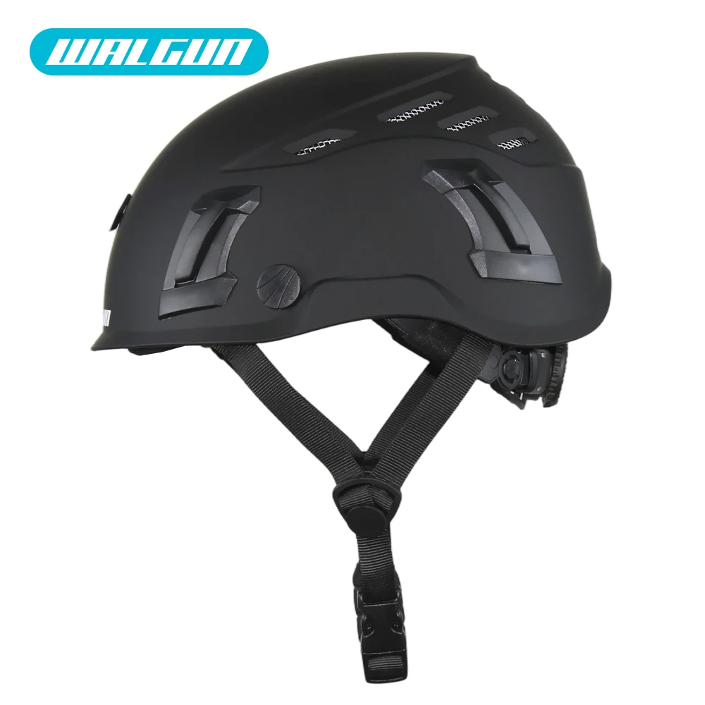 WALGUN K202 Construction Work Safety Helmet with Goggle Lens Visor Ear Protection Hat Electrician Work-at-height Climbing Helmet