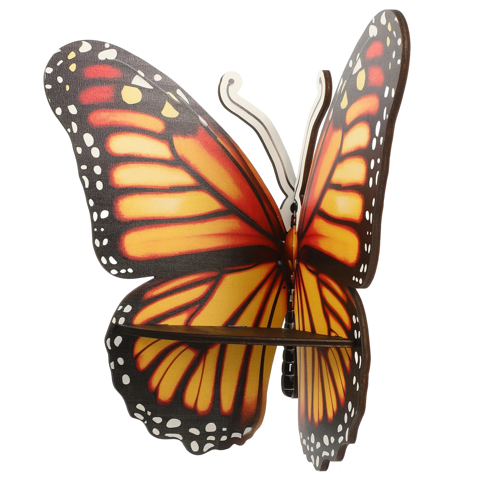 Butterfly Shaped Wall Shelf Wooden Floating Corner Display Shelf Living Room Bedroom Wall Storage Rack Wood Floating Shelves