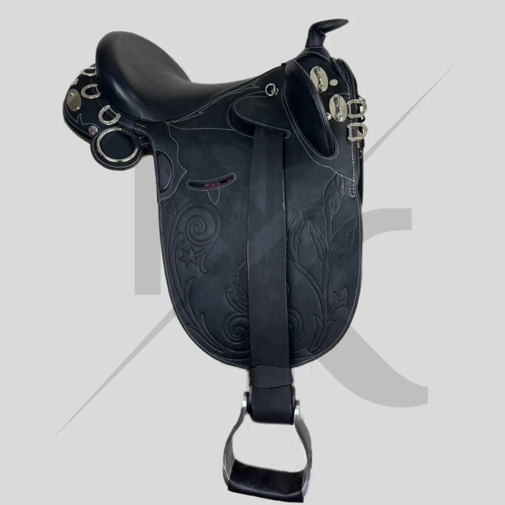 Australian Saddle Leather Riding Saddle, Comfortable Deep Seat Harness, Equestrian Equipment Manufacturer, Luxury Sporting Goods
