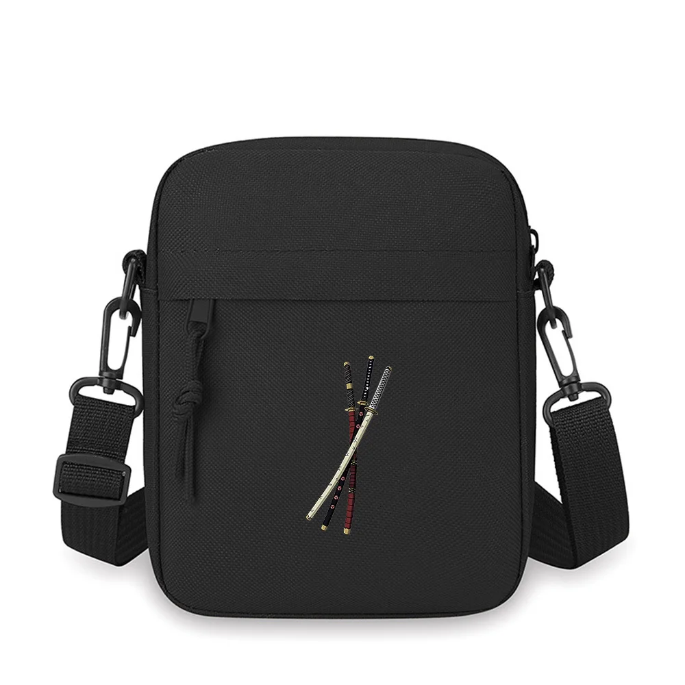 

Swords geometric design pattern blade sharp Men Crossbody Bag Single Shoulder Women Cartoon Anime Film Printing Design Unisex