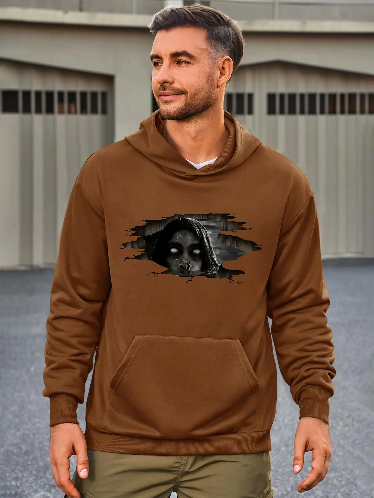 

Men's Casual Pullover Hoodie - Anime-Inspired , Comfortable Hooded Sweatshirt for Daily Wear & Street Fashion Enthusiasts