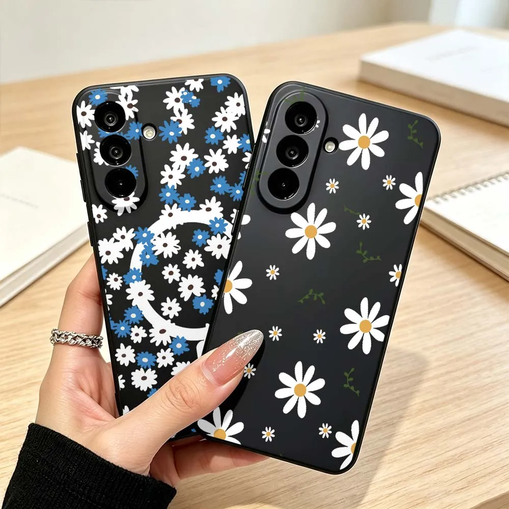 Trendy flower pattern For Samsung Galaxy A73 A71 A56 A55 A54 A53 A52 A50 A40 A37 A36 A35 A32 A31 Phone Case Gift