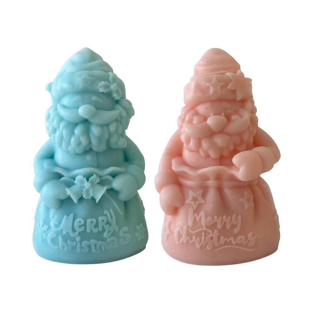 

Santa Claus Candle Silicone Mold DIY Christmas Gift Bag Decoration Silicone Mold Scented Making Tools 3D DIY Handmade Fragrance