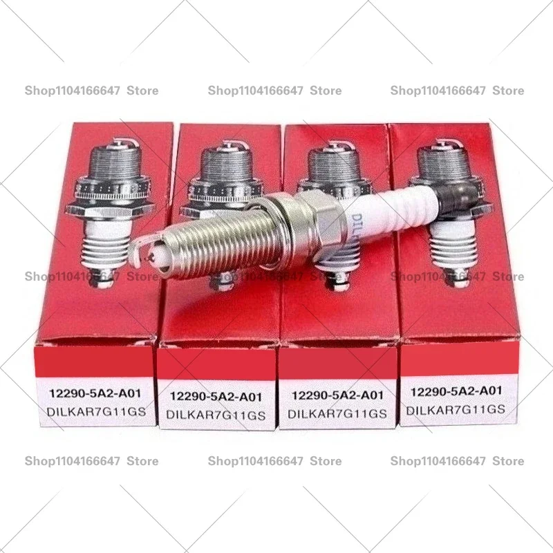 

4/6PCS 12290-5A2-A01 DILKAR7G11GS Dual Iridium Spark Plug for Honda Civic Accord Acura ILX TLX Ignition Candles Accessories