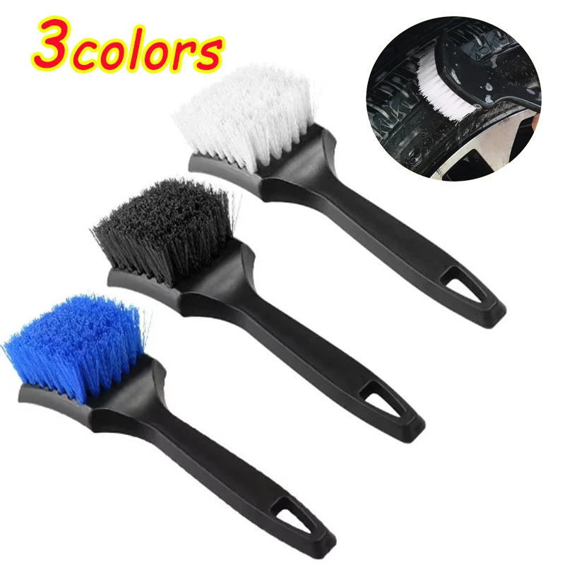 

Car Tyre Stiff Bristle Cleaning Brush Multi-function Wheel Steel Rims Foot Mats Fabric Cleaning Universal Car Beauty Tools