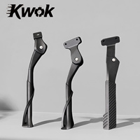 Adjustable Bicycle Kickstand Parking Aluminium Alloy MTB Snow Folding Bike Electric Bicycle Bike Side Footrest Rack 22-29Inch