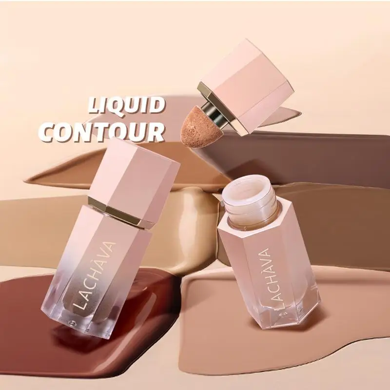 1 pz viso liquido contorno correttore Bronzer spugna Stick fondotinta naturale opaco evidenziatore di lunga durata cosmetici di bellezza