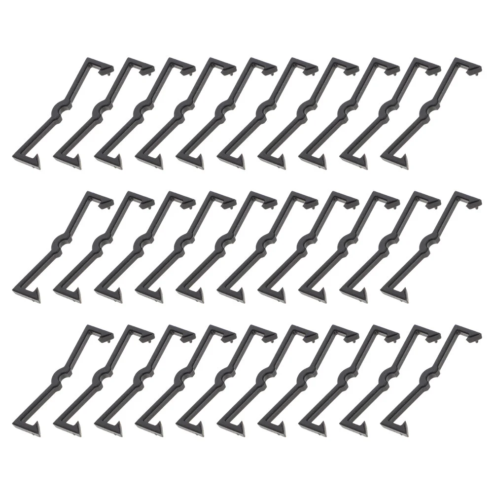 

100pcs Hardware Hook Pegboard Hooks Locks Plastic Clips for Hanging Garage Accessories Projects Quick Installation