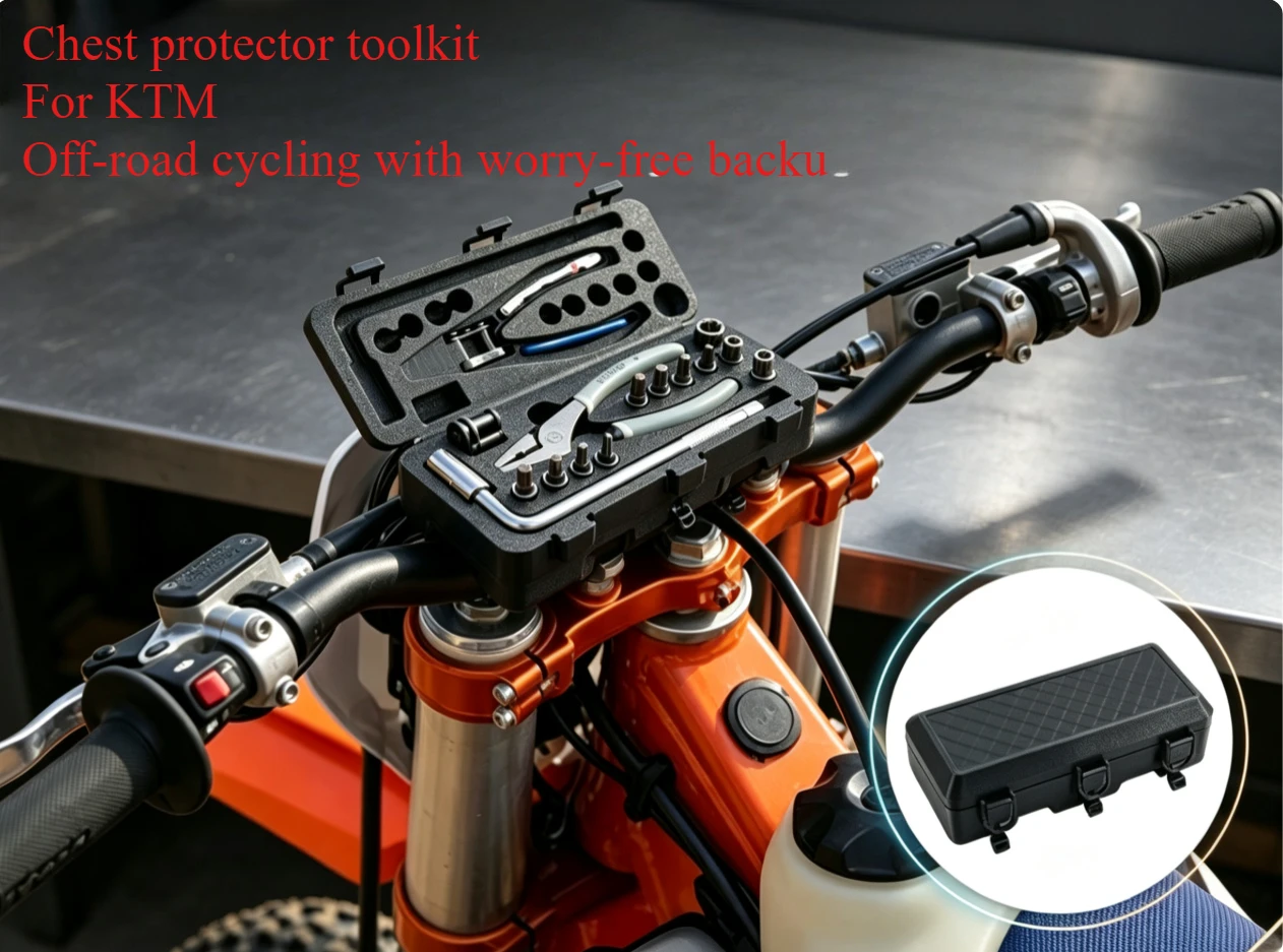 Motorcycle Handlebar Tool Box Waterproof Off‑road Dirt Bike Repair Storage Case For KTM Husqvarna GASGAS Dirt Bike Accessories