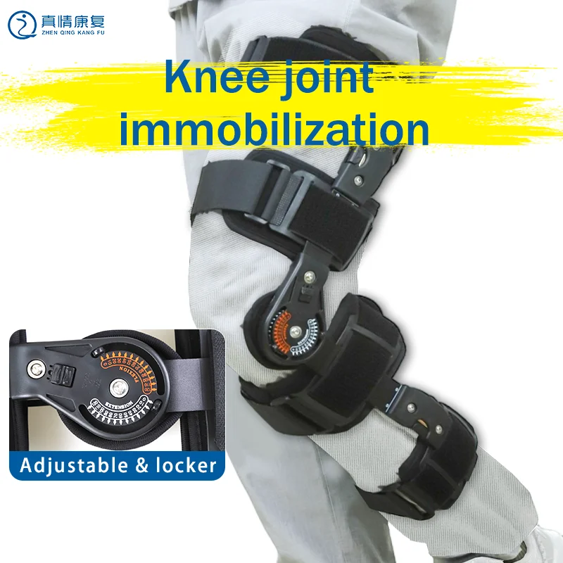 

New Model Orthopedic Support Stabilizer After Surgery Adjustable Hinged Knee Brace Knee Joint Fixation Stretcher