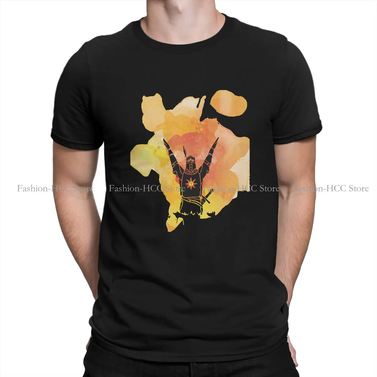 Incandescent Solaire Hip Hop Polyester TShirt Dark Souls Style Tops Leisure T Shirt Male Tee