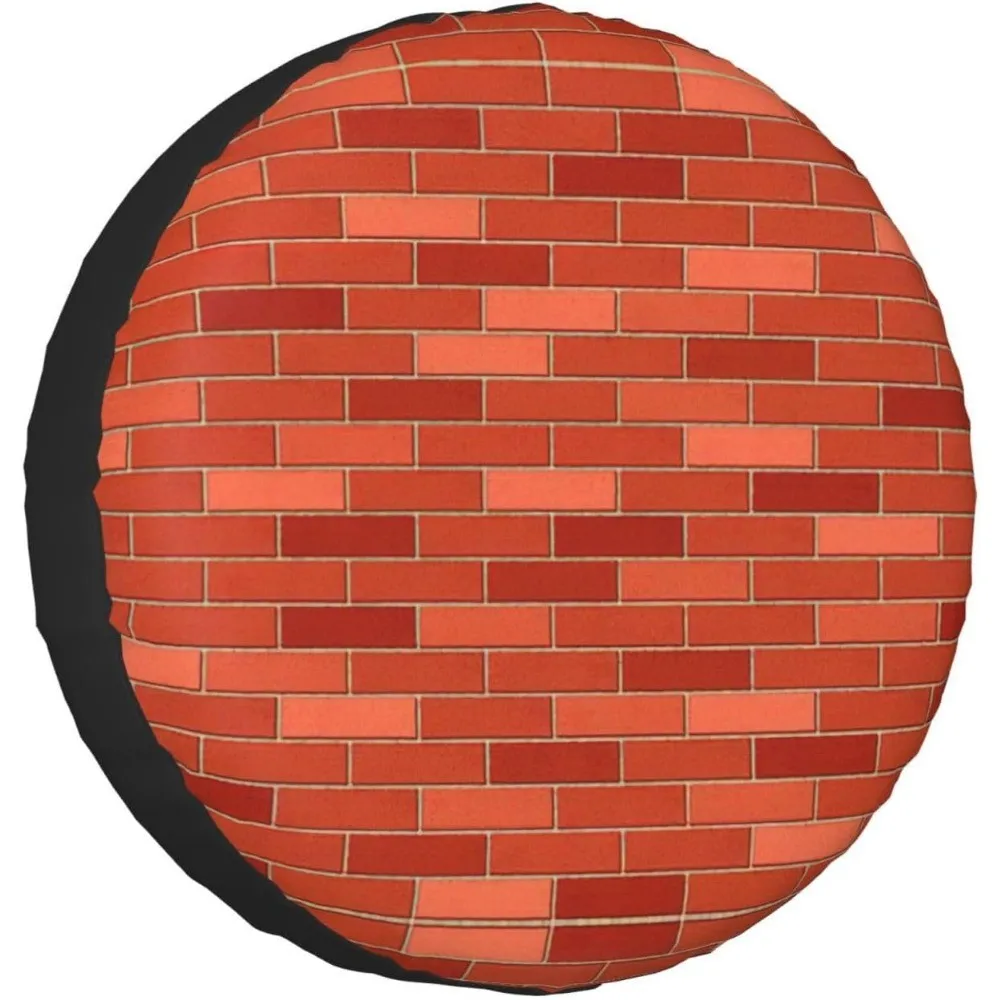 Brick Wall Texture Spare Tire Cover Waterproof Dustproof Universal Protector for SUV Truck RV