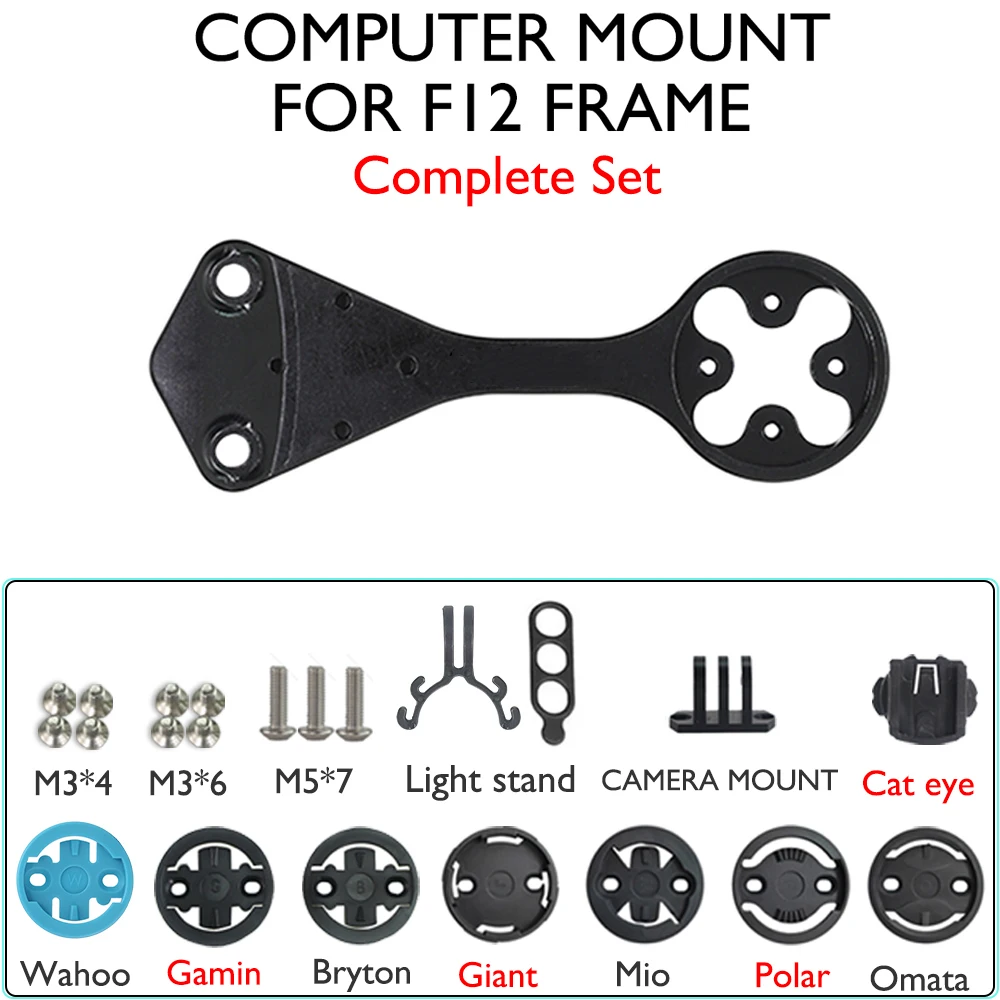 

Suitable for Dogma F12/Dogma F bicycle computer holder, alloy computer holder, 40g, compatible with Garmin/Bryton/Wahoo/GO pro