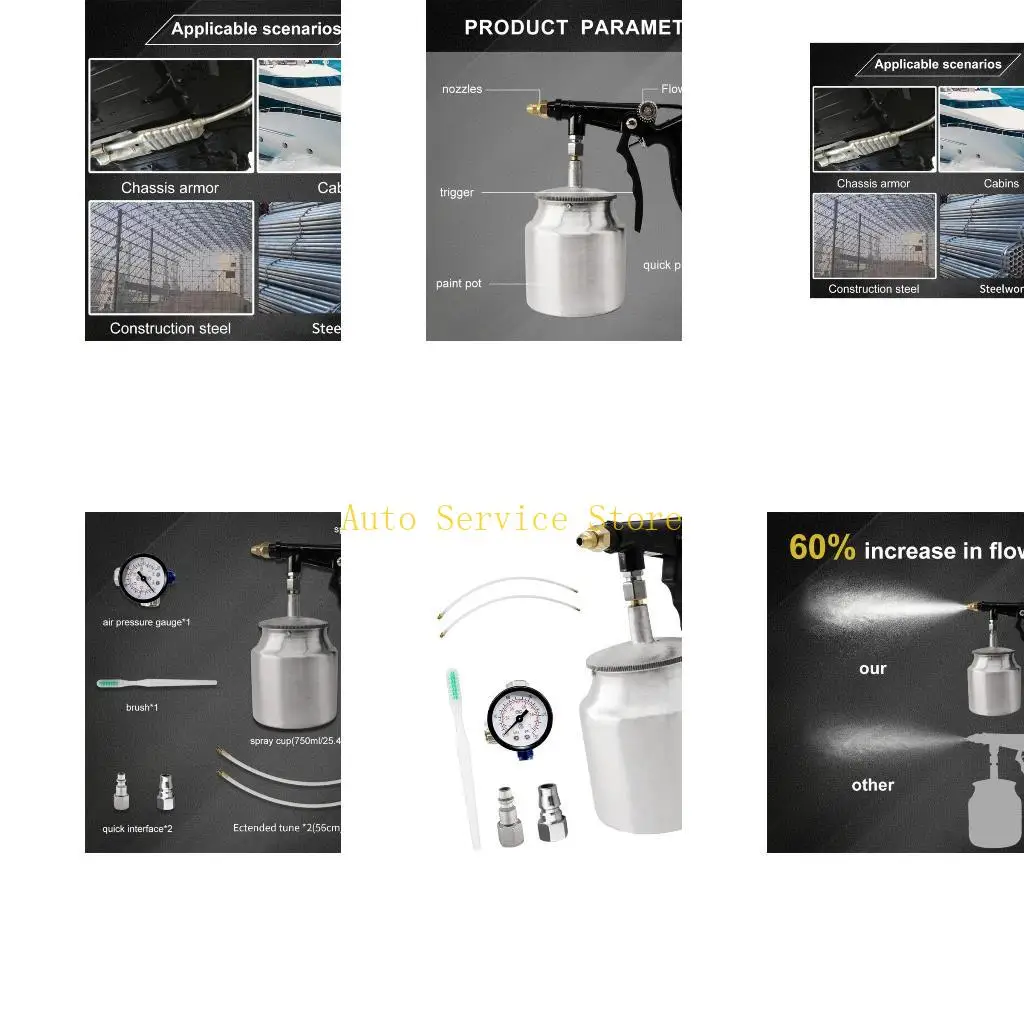 

462A Car High Durability Truck Bed Liners Undercoating Sprayer Guns for Thick Coating