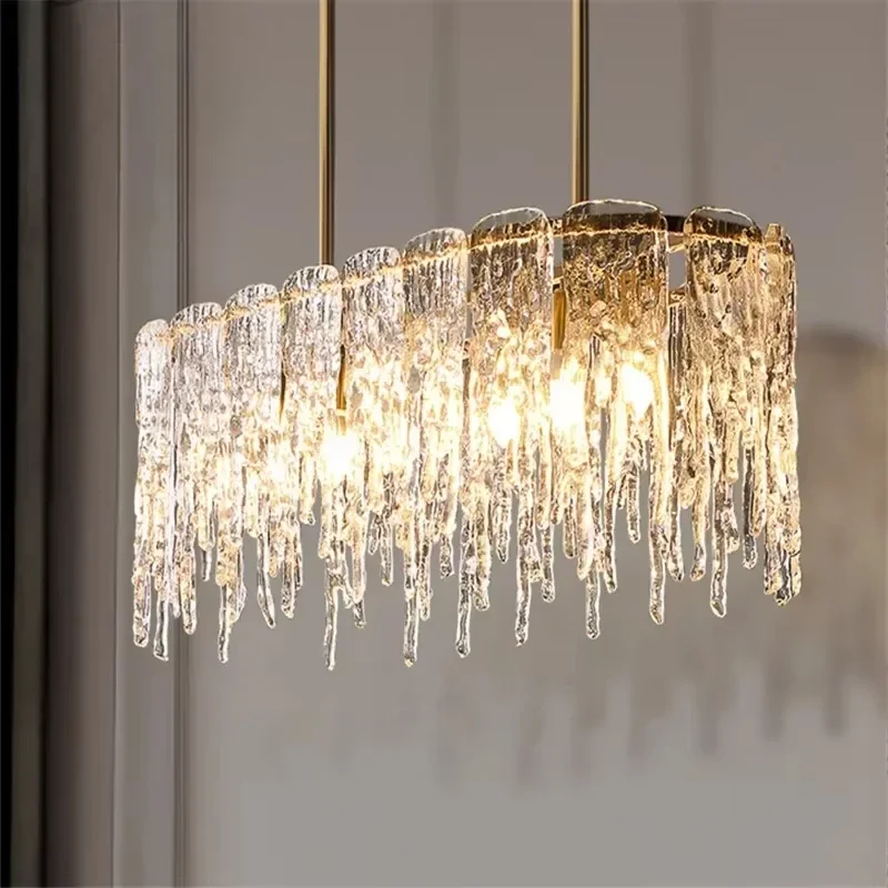 Copper Crystal Chandeliers Gold Luxury Lighting Dining Room Living Room Bedroom Kitchen Island Lights Indoor Hanging Light