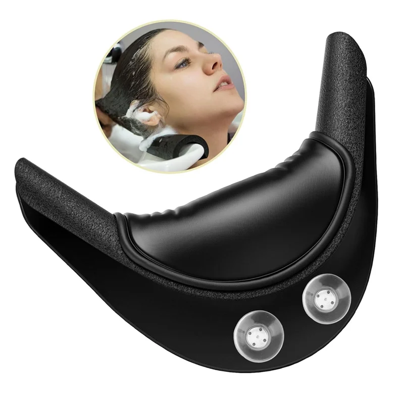 

B08B-Salon Neck Rest Cushion With Suction Cup Non-Slip Soft Silicon Shampoo Bowl Neck Rest For Home Salon Basin