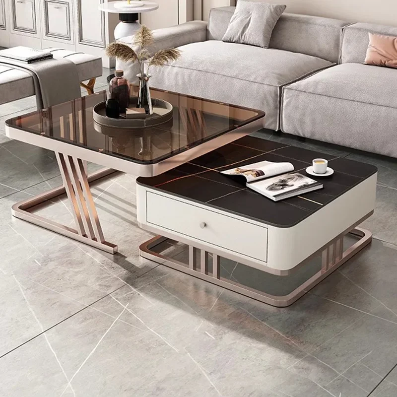 Glass Luxury Nordic Coffee Tables Living Room Cheap Storage Coffee Tables Modern Design Tavolino Da Salotto Home Furniture