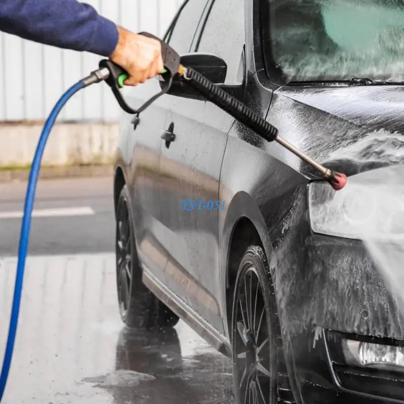 E15A Ergonomic Grip High Pressure Washer Guns Brass Multi Angles Sprayed Modes