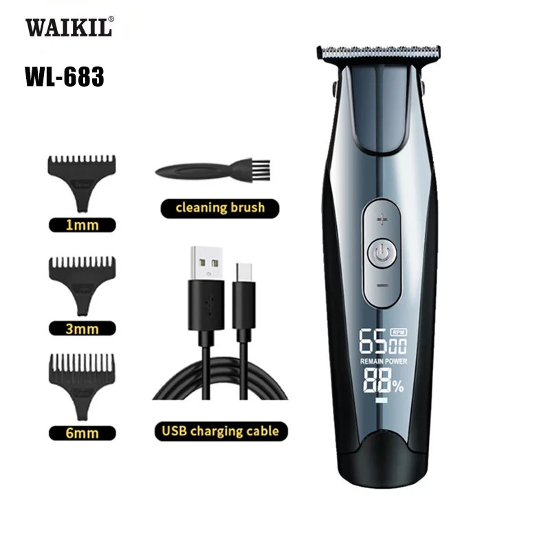 Waikil-男性用電気バリカン,プロの理髪店,ヘアカット,家電