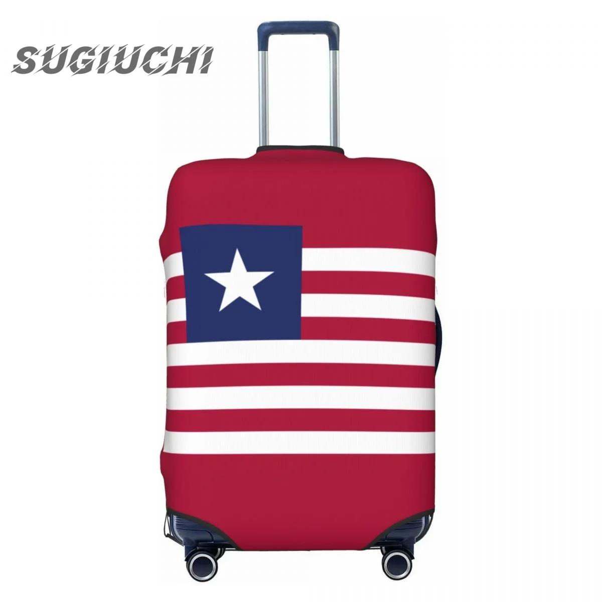 

Liberia Country Flag Luggage Cover Suitcase Travel Accessories Printed Elastic Dust Cover Bag Trolley Case Protective