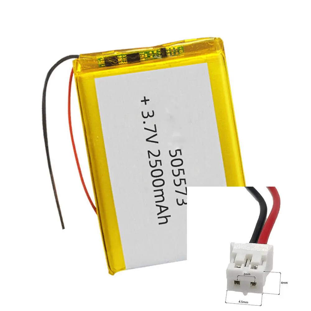 

Rechargeable 3.7V 2500Mah 505573 Lithium Polymer Ion Battery For MP479 TABLET MP3 GPS CAMERA POWER BANK CHARGING TREASURE POWER