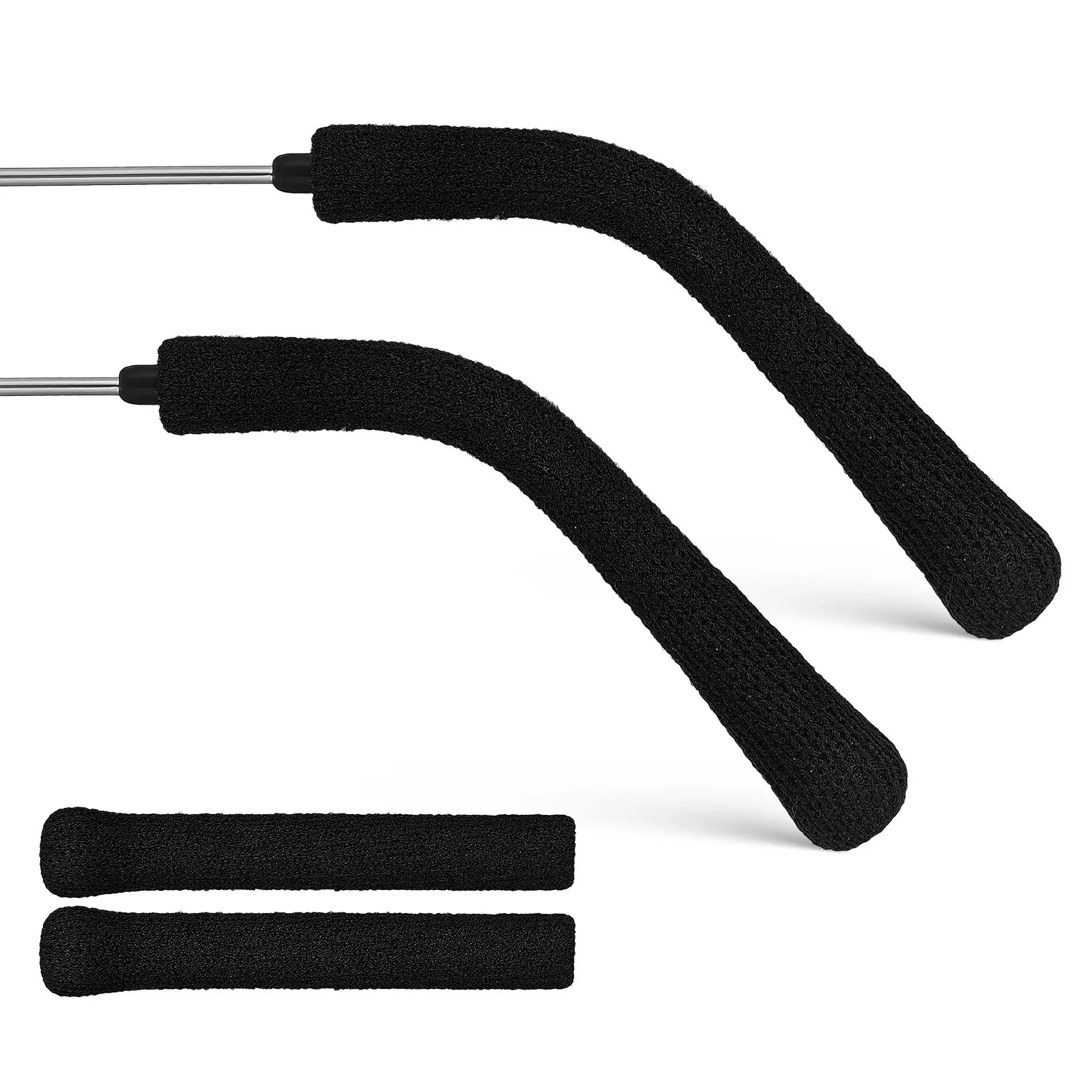 

2Pairs Glasses Temple Cushions Stretchy Fiber Ear Grips Anti Slip Comfortable Fit Protects Frames Eyeglass Retainers Eyeglasses