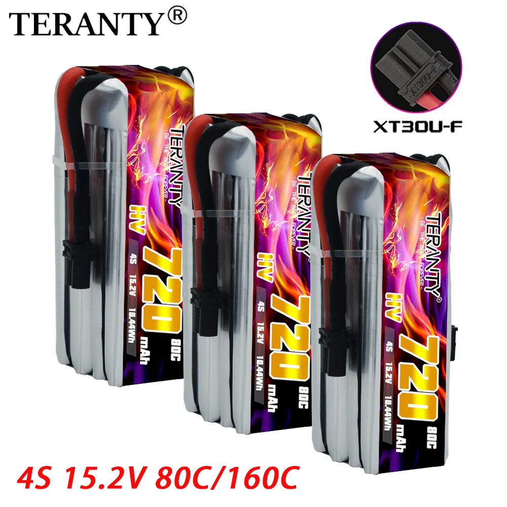 Original TERANTY 4S 15.2V 80C/160C 720mAh lithium battery, used for RC helicopter quadcopter FPV drone toy rechargeable battery