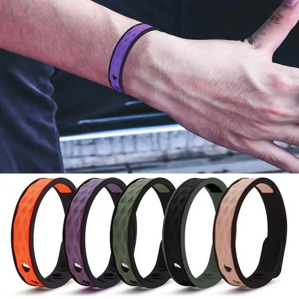 Anti-static Bracelet Anti-static Bangle Anti-static Waterproof Silicone Bracelet for Sports Healthify Negative Ion Sugar for Men