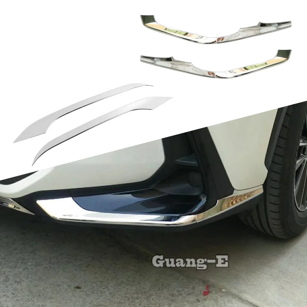 For Lexus NX 250 260 350h 350 F 2022 2023 2024 ABS/Steel Front Fog Lamp Light Trim Covers Eyebrow Car Accessories Stickers 2Pcs