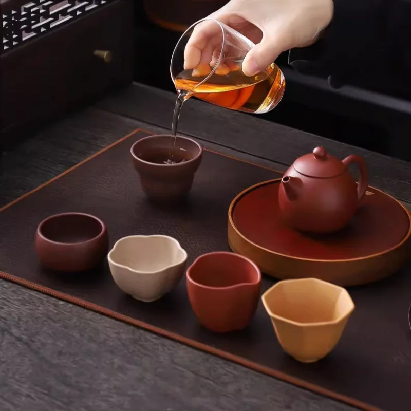 Forbidden City Purple Clay Tea Cup Cultural and Creative Box Souvenir for Elders 's Day Teacher Client Company Gift