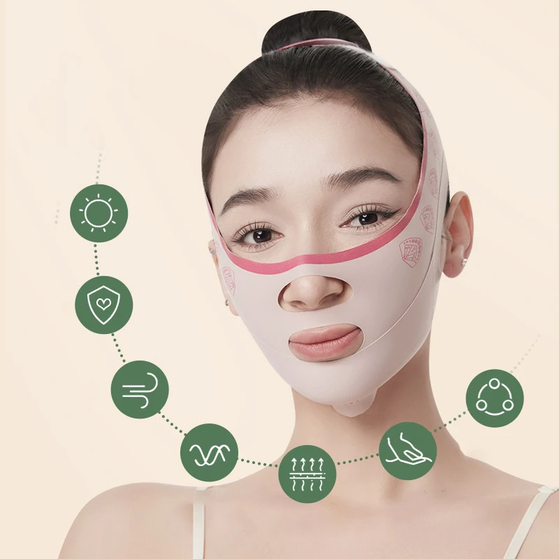 Face V Shaper Facial Slimming Bandage Relaxation Lift Up Belt Shape Lift Reduce Double Chin Face Thinning Band Massage