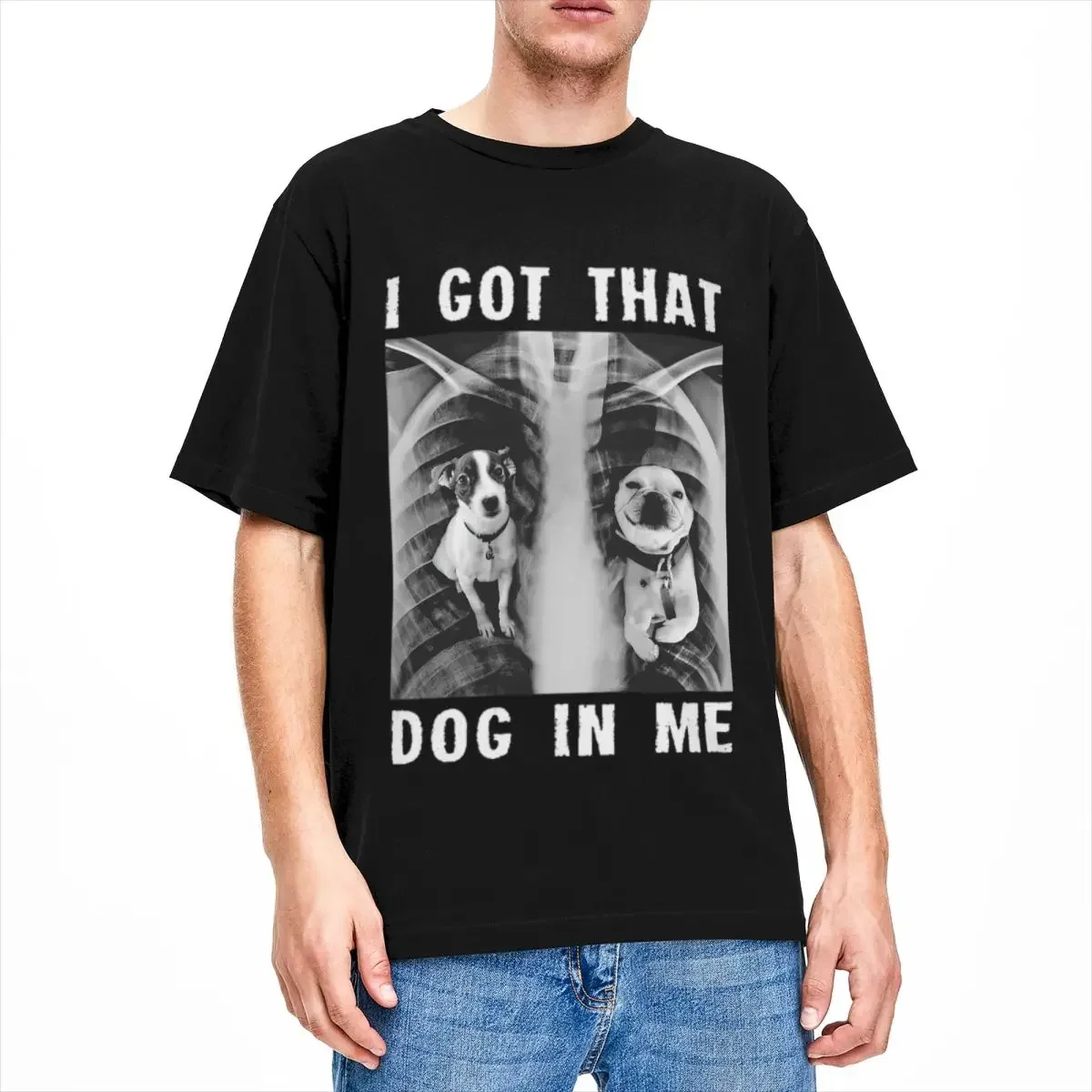 

Men Women I Got That Dog In Me Xray Meme T Shirt Accessories Funny Dog Cotton Short Sleeve O Neck Tees Graphic Printed T-Shirt