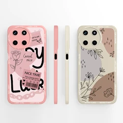 For OPPO Realme 11 4G Case Cute Cartoons Style Matte Pattern Liquid Silicone Shell For Realme11 4G High-quality New Design Funda