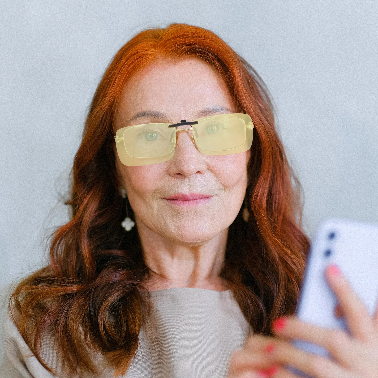 

1Pcs Blue Light Blocking Clip-on Glasses Unisex Eyewear Accessories Lightweight Design for Computer Reading Driving Protection