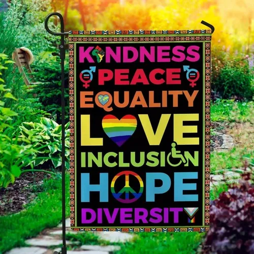 Kindness Peace Equality Love Inclusion Hope Diversity Flag GLC050787 XXH LLP LLX uui