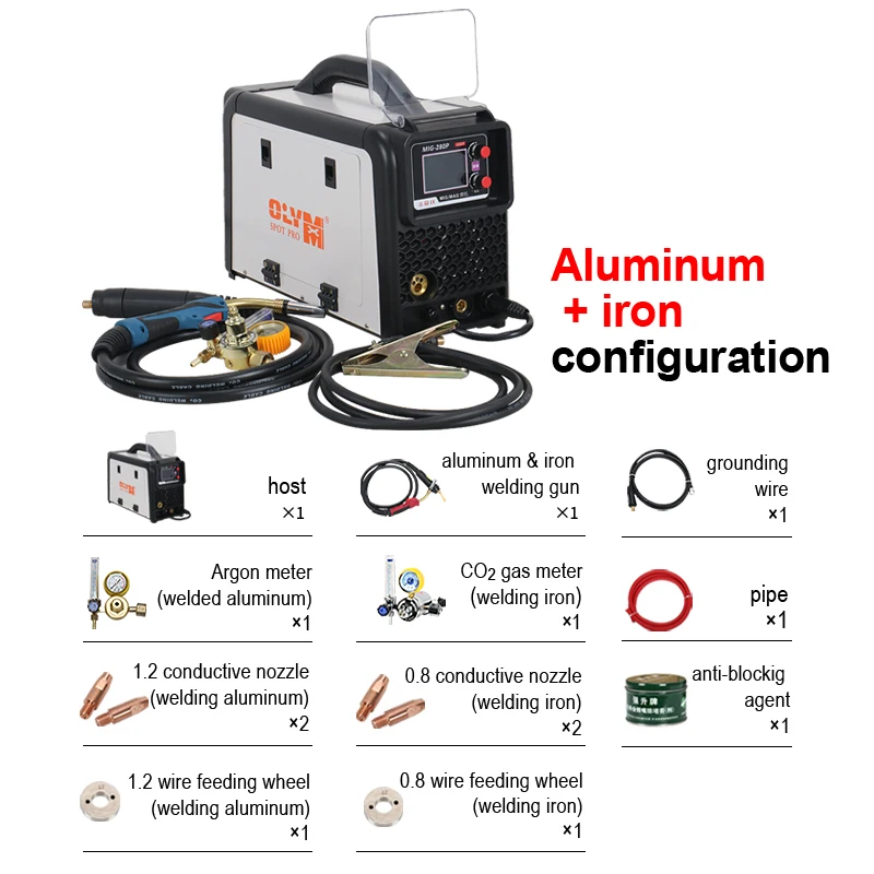 Welder Mig Mag digital invert pulse gas protected MIG welding machine