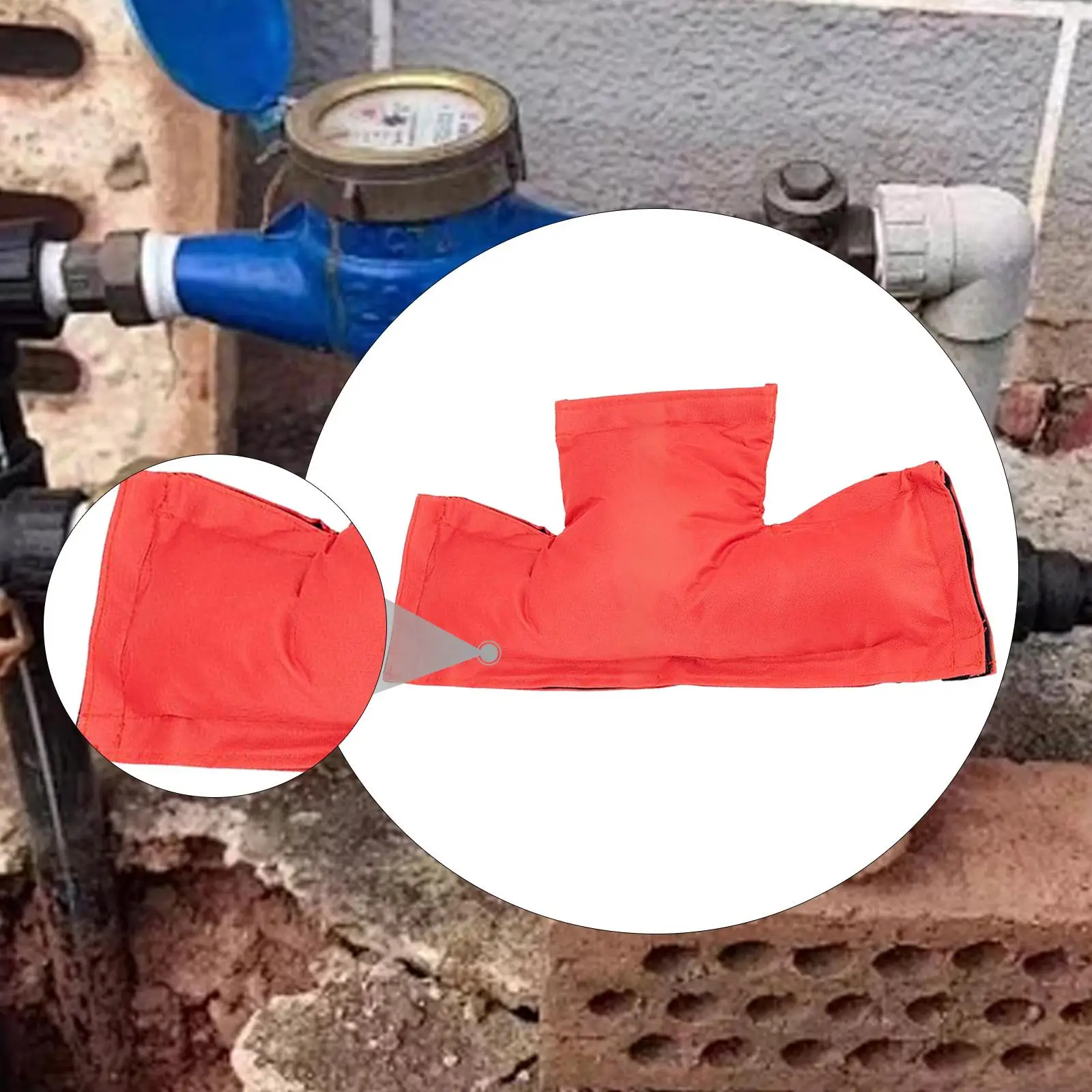 

Изоляционный чехол для счетчика воды, рукав для домашнего счетчика воды 56x28 см, утолщенный протектор