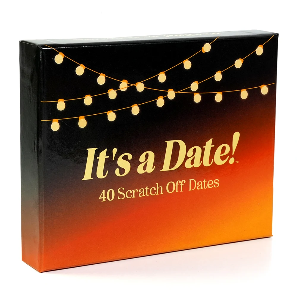 It\'s a Date 40 Fun and Romantic Scratch off Date Ideas Card Game For Date Night Couples Gift for Valentine\'s Day