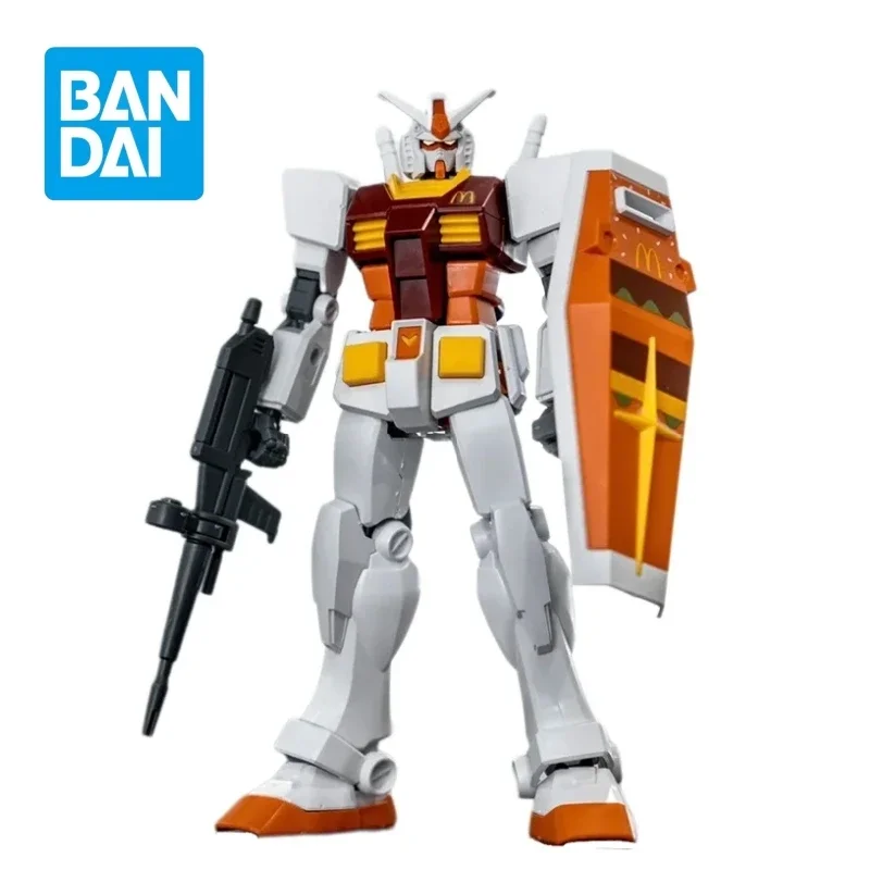 

Genuine Bandai EG 1/144 RX-78-2 McDonald's Gundam Joint Big Mac Limited Edition Color Matching Assembly Model Action Toy Gifts