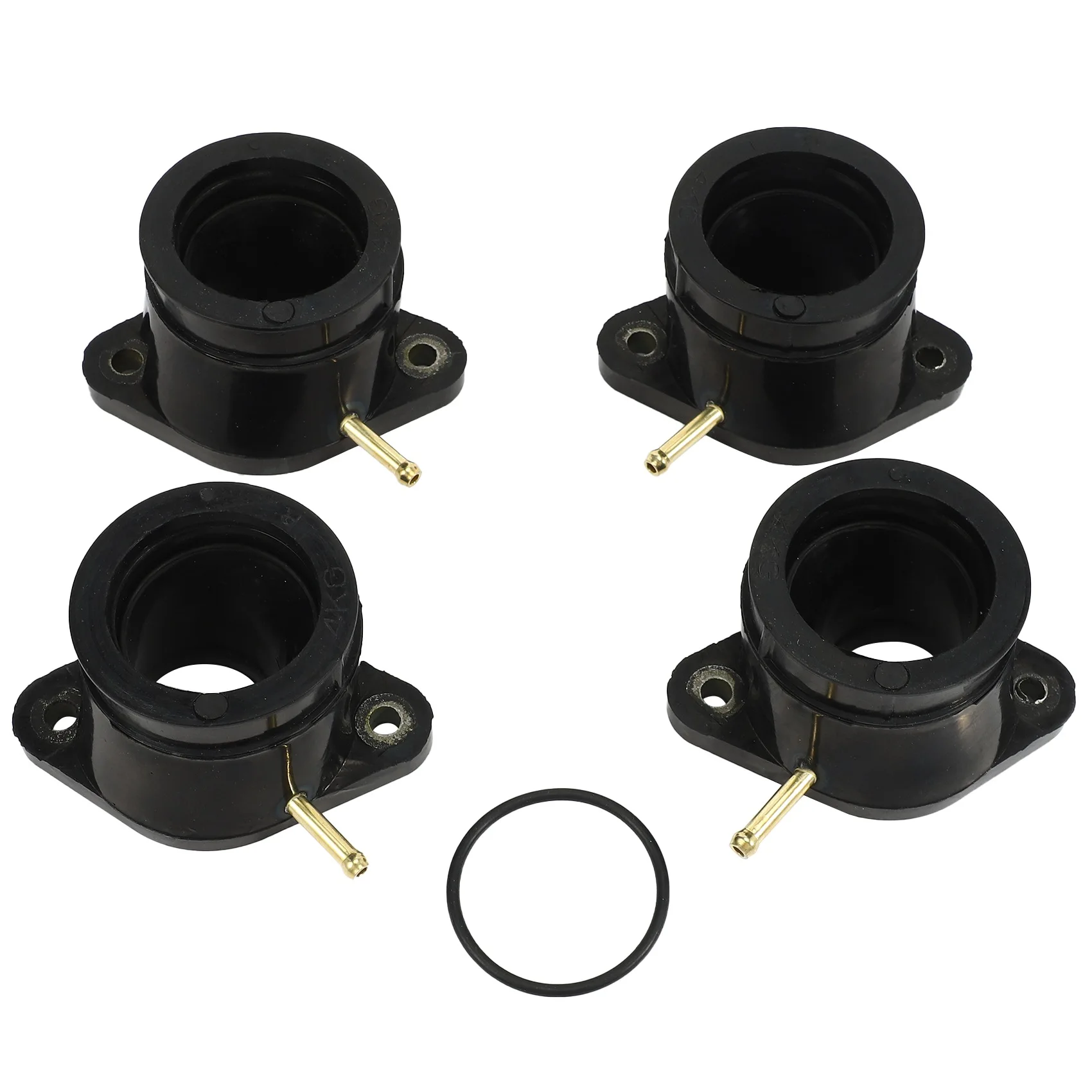 4Pcs Motorcycle Carburetor Interface Intake Outlet Manifold for Yamaha XJR1200 94-98 XJR1300 XJR1300SP 98-05 FJR1300