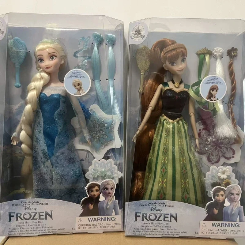 

Disney Frozen 2 Elsa Princess Doll Hair Styling Accessories Set Dress Up Pretend Play Toy Gift Box For Little Girls Present