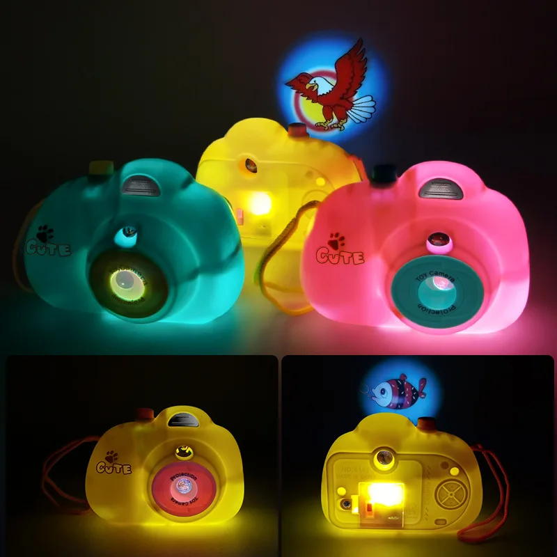 1Pc Creative Funny Mini Animal Pattern Cartoon Camera Toy Kids Educational Toys For Children Baby Projection Camera Toys Gifts