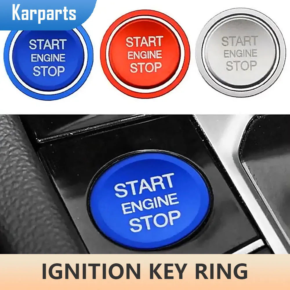 Car Engine Start Button Ignition Key Ring Cover Trim for VW Golf 7 MK7 VII GTI R Tiguan Jetta CC Arteon Passat B8 Touareg T-roc