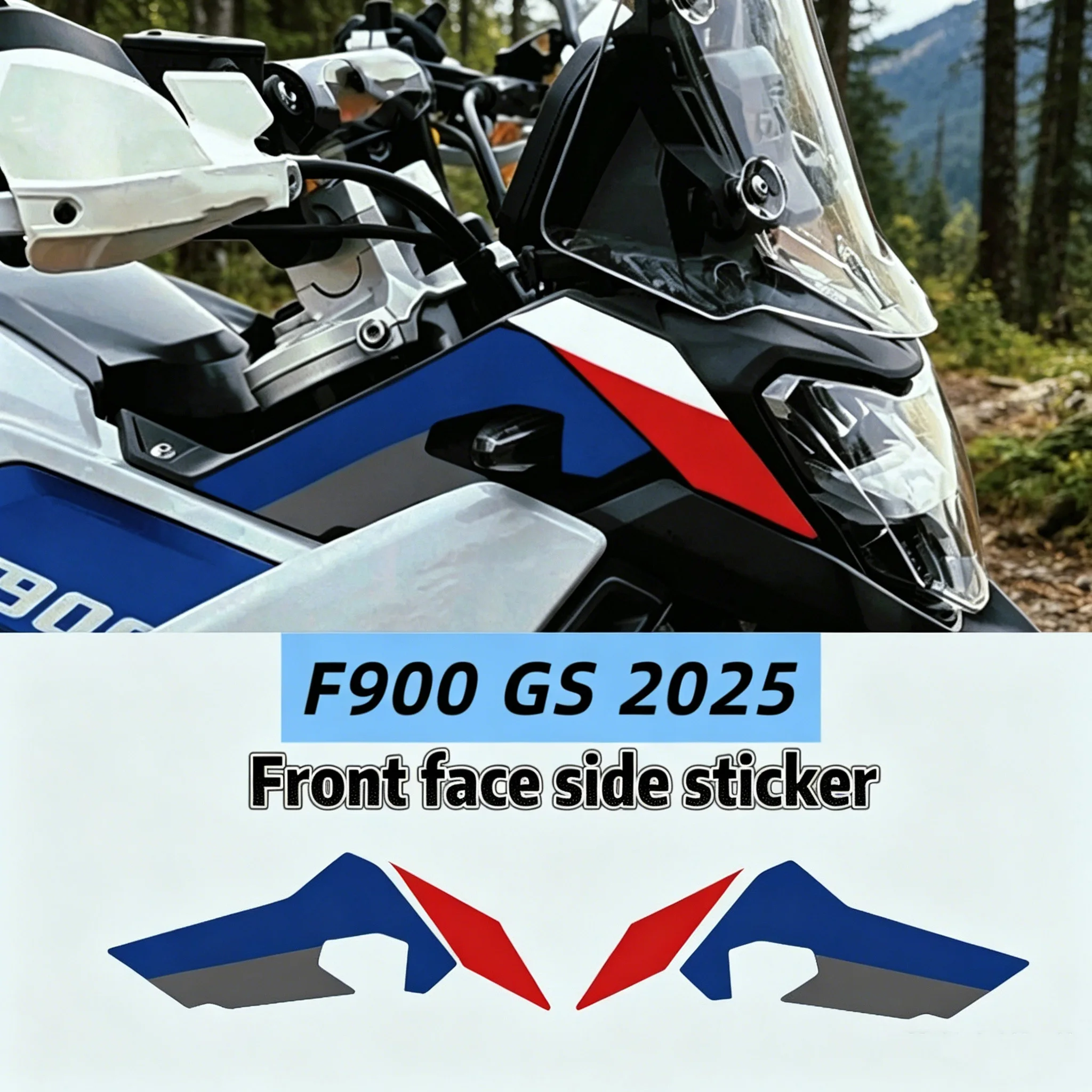 

F900 GS F 900GS 2025-2026 F900GS Motorcycle Decorative Decals and Stickers Front face side sticker