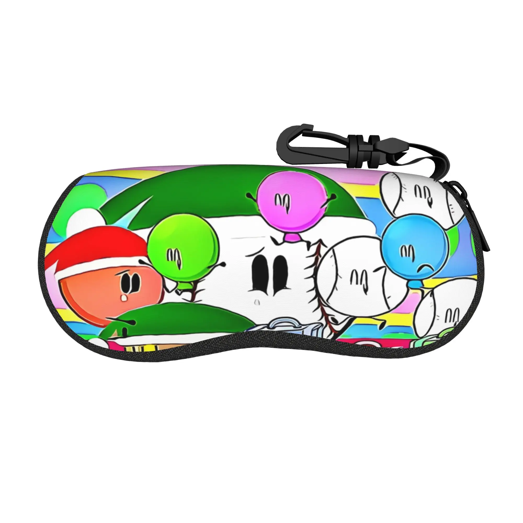 BFDI Inanimate Insanity Anime Glasses Case Girls Printing Box Battle for Dream Island Glasses Storage Box Cartoon