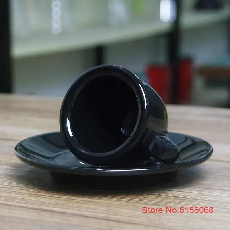 Nuova Point Professional Competition Level Esp Espresso SHOT Glass 9mm Thick Ceramics Cafe Espresso Mug Coffee Cup Saucer Sets